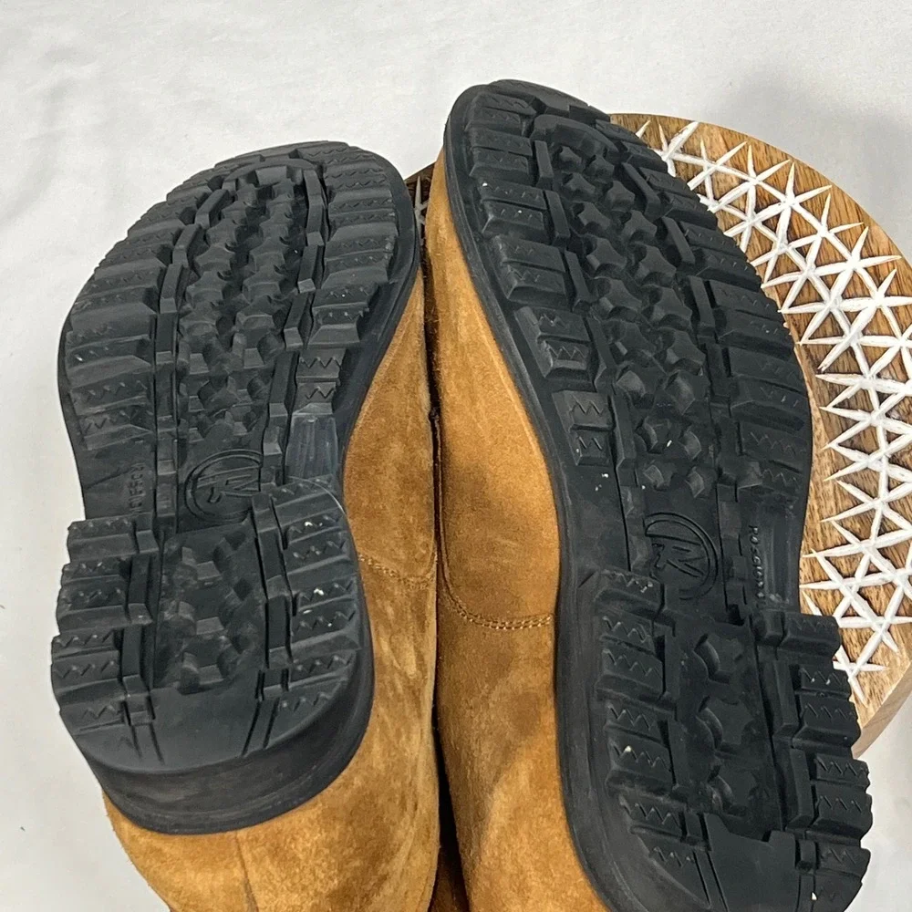 Rossignol Mens Tan Suede Chukka Boots Lug Sole Romania Brown Size US 10 EU 43